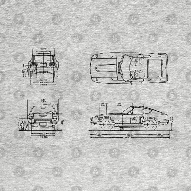 Nissan Datsun 240Z schematic by BuiltOnPurpose